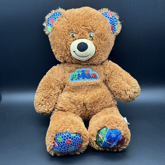 PJ Masks Build A Bear Workshop Teddy BAB Brown 16" Plush Stuffed Animal 2021 - Picture 1 of 11